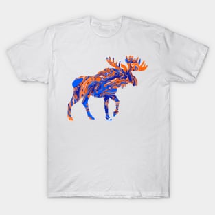 Utica Trax Tie Dye Moose T-Shirt